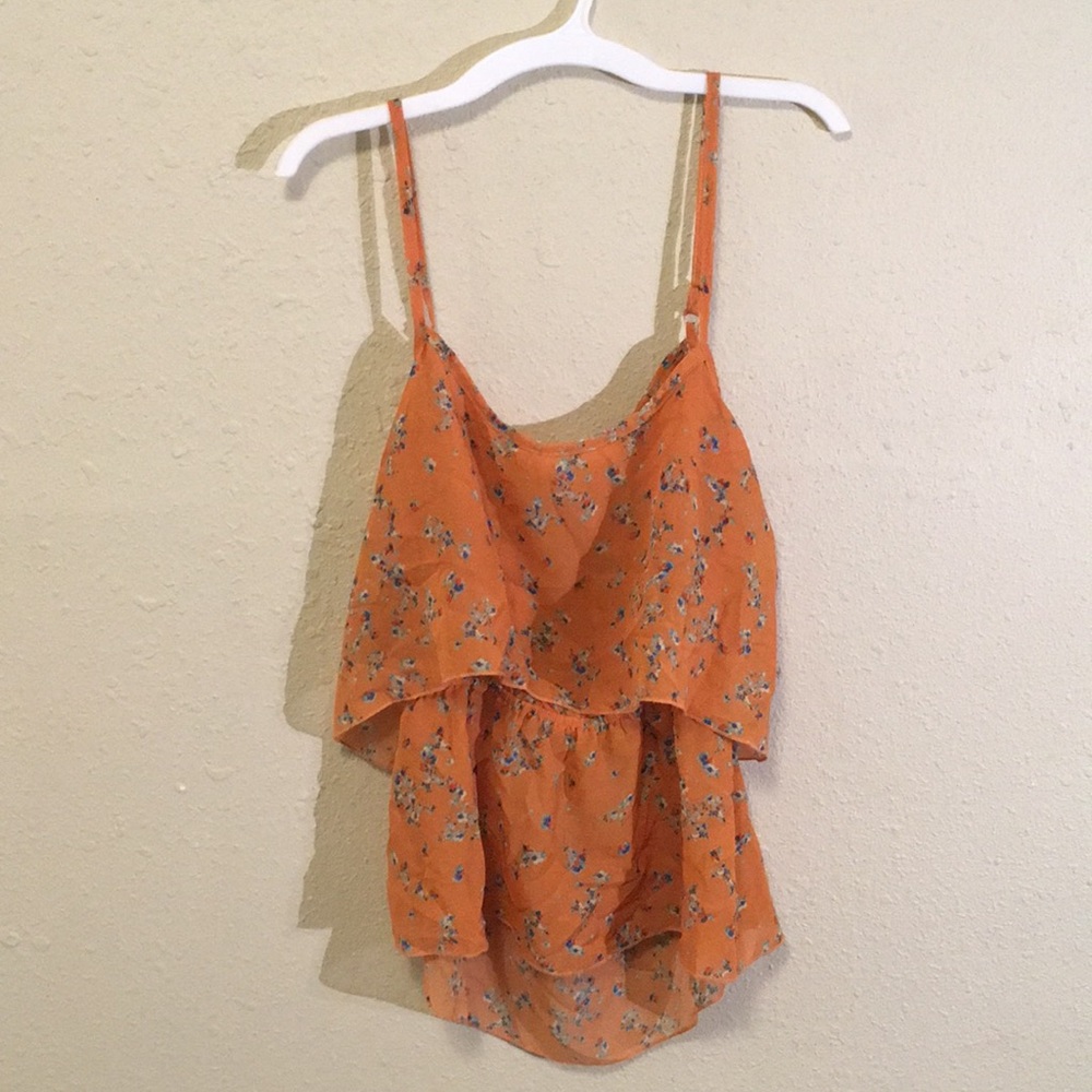 Flowy open back tank